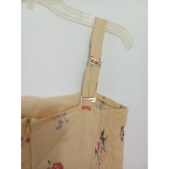 Forever 21 small yellow floral mini Sundress Flirt Romantic - Picture 10 of 16